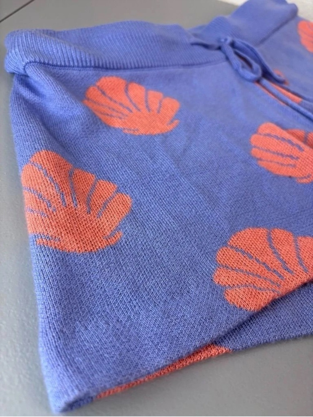 Beach Riot Lavender Shell-Print Drawstring Shorts - Picture 5 of 15